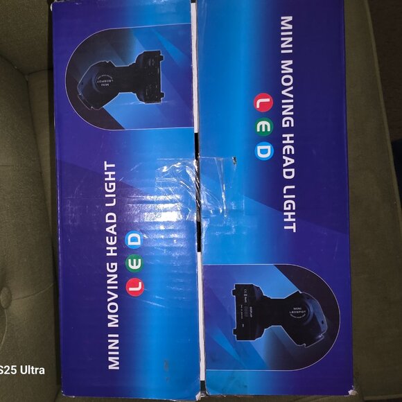 (2 Packs) LED Moving Head Light Mini 30W DJ Moving Head GOBO Light with 8 Gobos - Picture 3 of 3